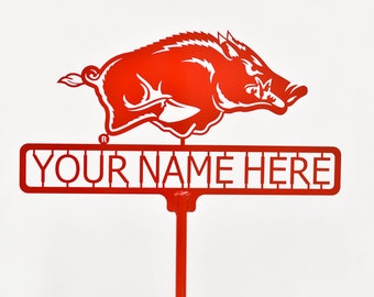 Red Wolves Yard Sign 1 Line of Text - Etsy