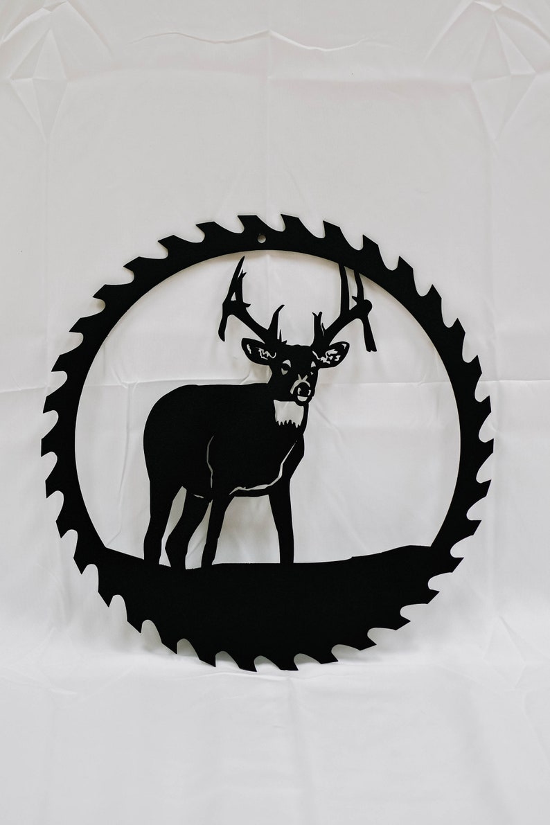 Deer Saw Blade Wall Art Etsy