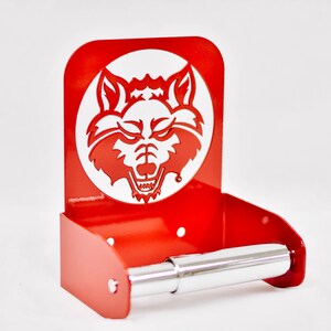 Red Wolf Toilet Paper Holder