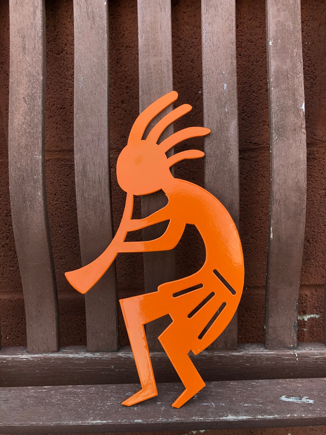 Small Kokopelli Metal Art Etsy