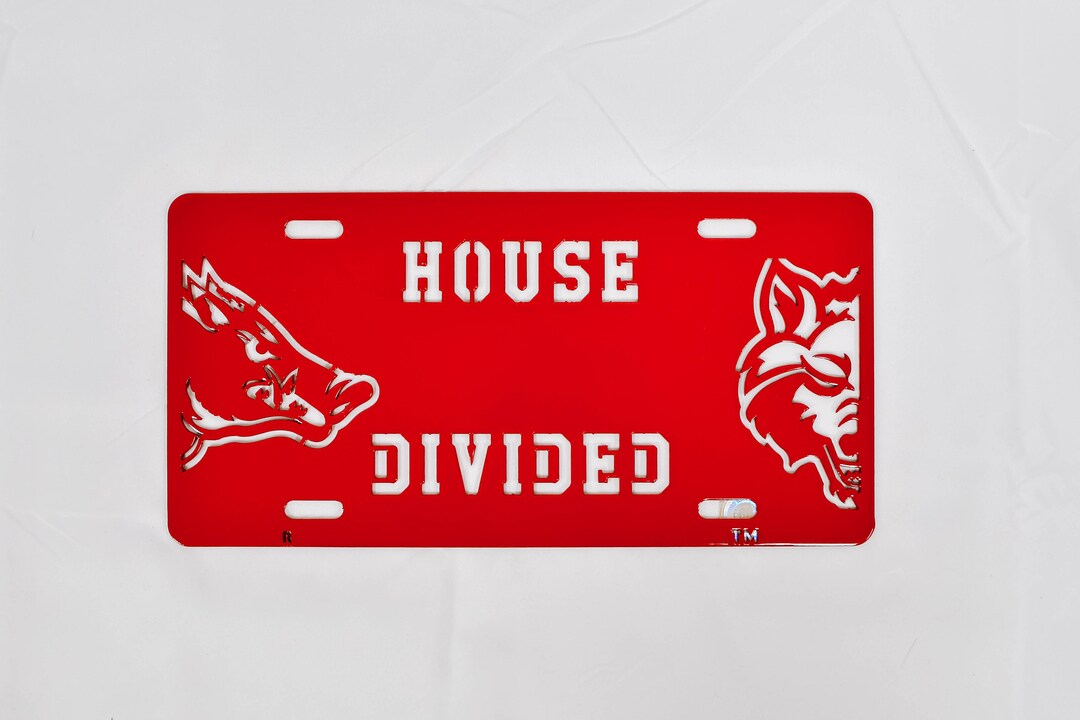 House Divided License Plate Etsy
