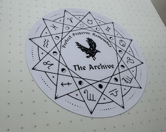 Archive logo sticker