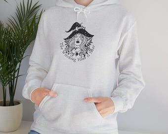 Mystical Witchy Hoodie The Witching Hour Is Near Unisex Occult Pullover
