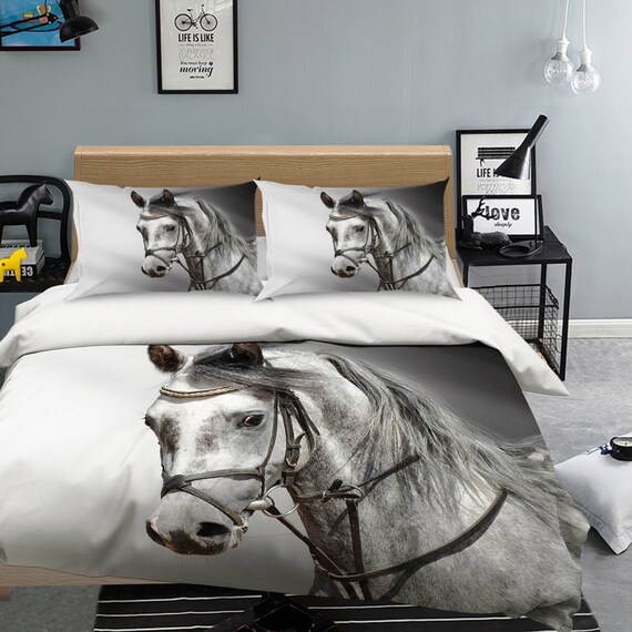 Bedding 3d Unicorn Print Bedding Set Horse Comforter Cover