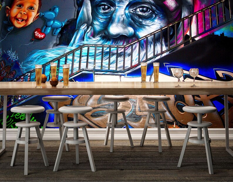 3D Young graffiti 5 WallPaper Murals Wall Print Decal Wall Deco AJ WALLPAPER