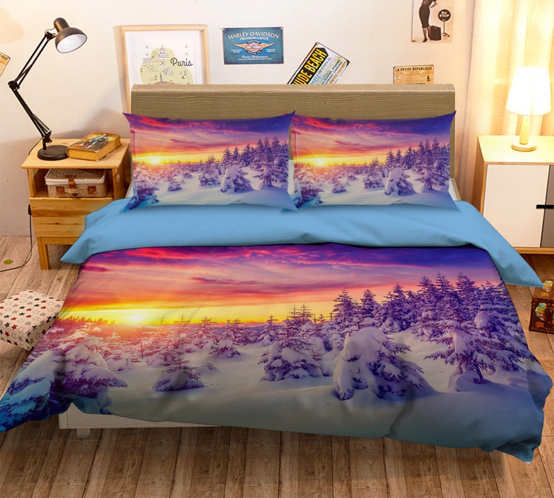 3d Forest Winter Ss 222234415 Bedding Bed Pillowcases Quilt