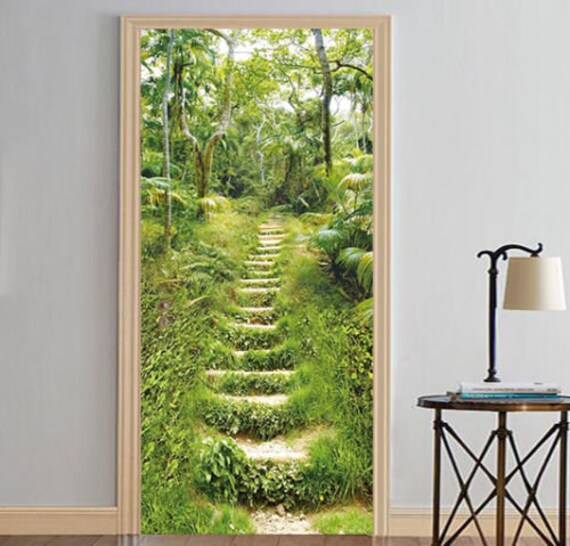 Téléchargement gratuit Images 3d Murale Herbe Escaliers Porte 26 Murale Papier Peint Mur actualisé salutations