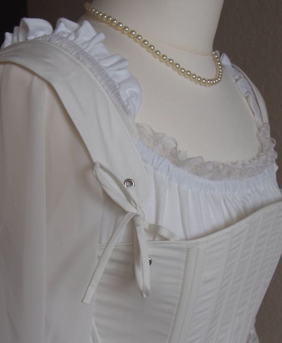 Lへのコルセット18世紀の綿歴史的な衣装マリーアントワネットサイズS ...