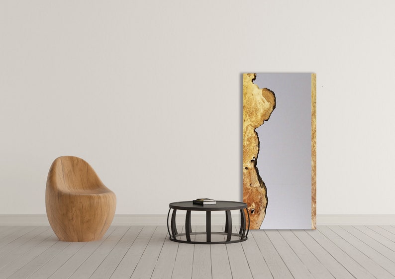 Custom Burl Maple Live Edge Wood Full Length Mirror Modern Minimalistic Charming Boho