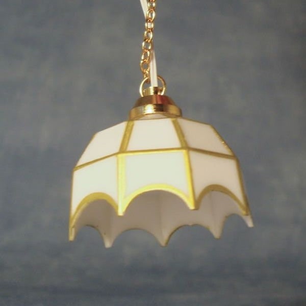 3V LED Tiffany Ceiling Light for 12th Scale Dolls House