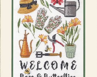 Garden Time Counted Cross Stitch Kit