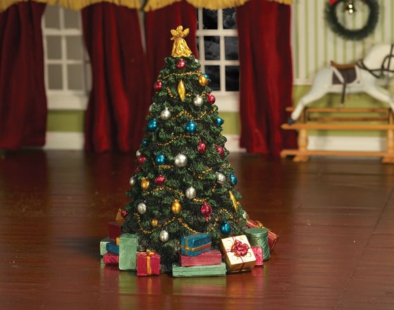Decorated Christmas Tree Miniature For 12th Scale Dolls Houses Etsy