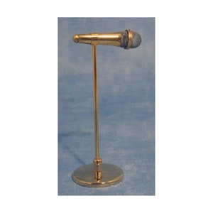 Microphone and Stand For 12th Scale Dolls House