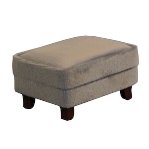 Grey Modern Footstool for 12th Scale Dolls House