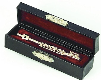 Flute in Black Case for 12th Scale Dolls House