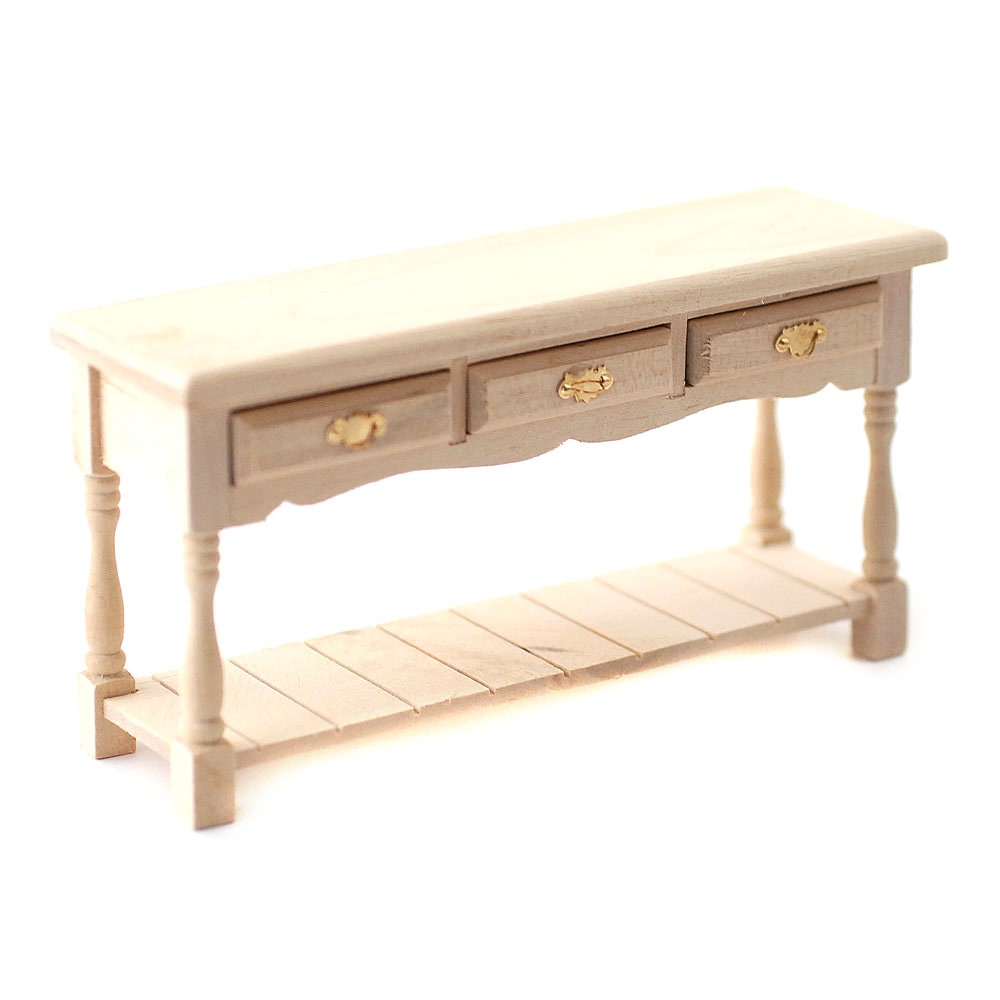 Bare Wood Server for 12th Scale Dolls House