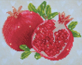 Good Fortune Pomegranates Diamond Painting Kit