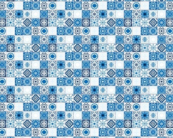 Melody Jane – Carreaux Méditerranéens Brillants Bleu Foncé Pour Maison De Poupée – Échelle 1:12 – Accessoire Miniature En Carton