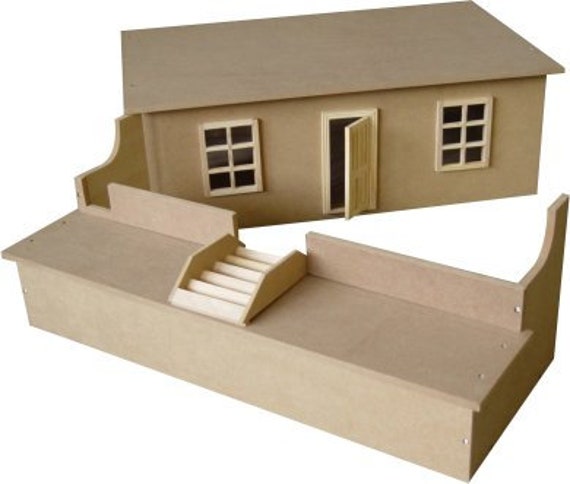Unpainted dolls sale house