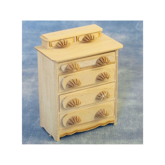 12 スケールのドールハウス用木製チェスト - Etsy 日本