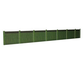 ATD Models Green Wooden Fencing with Trellis Top Card Kit OO Gauge