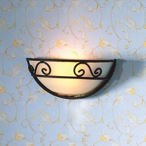 Applique murale à volutes 12 V pour maison de poupée à l&#39;échelle 12