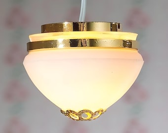 Plafonnier bombé 12 V pour maison de poupée à l'échelle 12