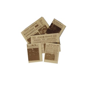 Newspapers for 12th Scale Dolls House