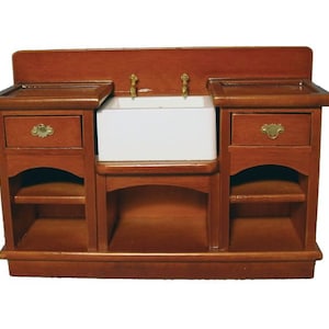 Sink Unit with Shelves for 12th Scale Dolls House