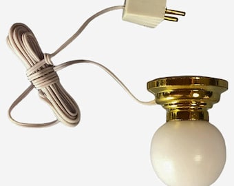 Plafonnier rond 12 V pour maison de poupée à l'échelle 12