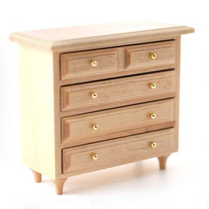 Pine Chest of Drawers for 12th Scale Dolls House