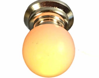 ÉPUISÉ - Ampoule globe argentée 12 V fonctionnelle pour maison de poupée à l'échelle 1/12