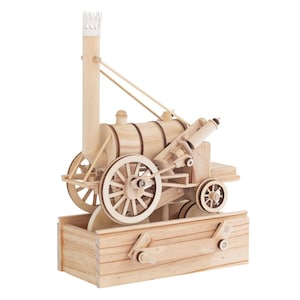 Stephensons Rocket Holzmodellbausatz erfordert Montage