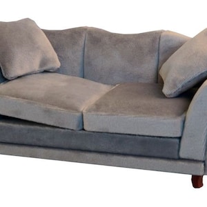 Grey Modern Sofa for 12th Scale Dolls House
