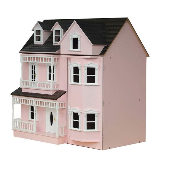 Exmouth Ready To Assemble Dolls House 12th Plain Pink or Cream DH024 