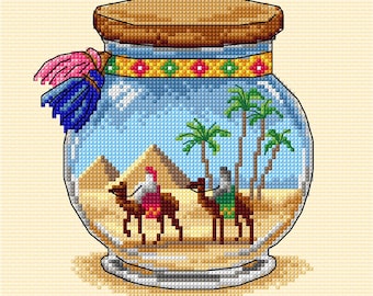 Pyramids Vacation Memories Counted Cross Stitch Kit