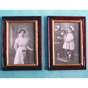 2 Framed Pictures for 12th Scale Dolls House