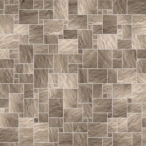 Embossed Dark Stone Floor Tiles Card for 12th Scale Dolls House