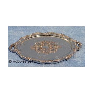 Silver Salver Serving Plate for 12th Scale Dolls House