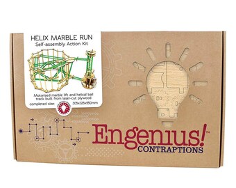 Cheatwell Engenius: Helix Marble Run Wooden Model Kit