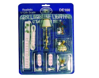 Kit d'éclairage 12 V pour maison de poupée à l'échelle 12