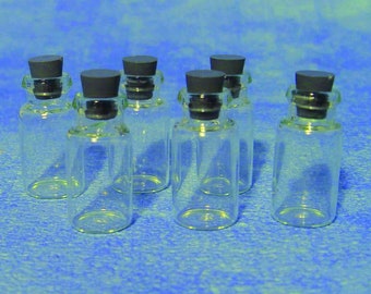 Small Glass Jars x 6 for 12th Scale Dolls House