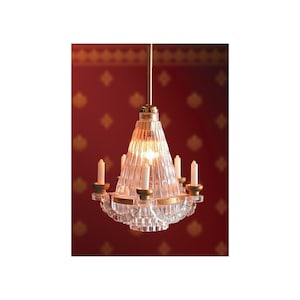 12V 5 Candle Chandelier Light for 12th Scale Dolls House