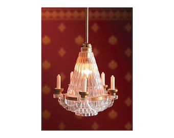 12V 5 Candle Chandelier Light for 12th Scale Dolls House
