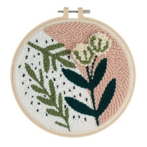 Foliage Floral Yarn Punch Needle Set