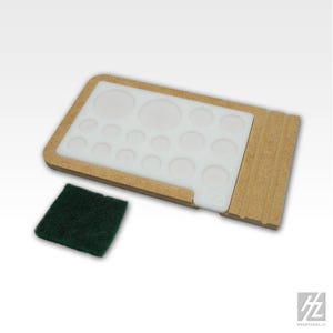 Acrylic Painting Palette with Base and Cleaning Pad