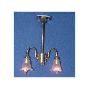 12V Double Ceiling Tulip Light for 12th Scale Dolls House