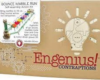 Cheatwell Engenius: Bounce Marble Run Wooden Model Kit
