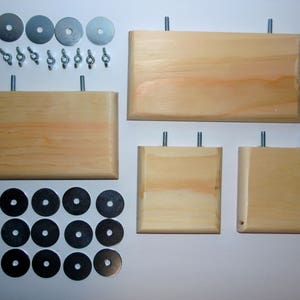 Chinvilla Chinchilla Natural Kiln Dried Pine Ledge, Shelf, Perch 4pc. Lot Bundle FREE SHIPPING