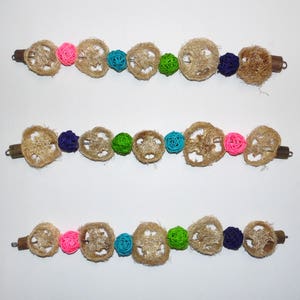 14" Hanging Chinchilla Chew Toy Garland - Loofah & Willow Balls